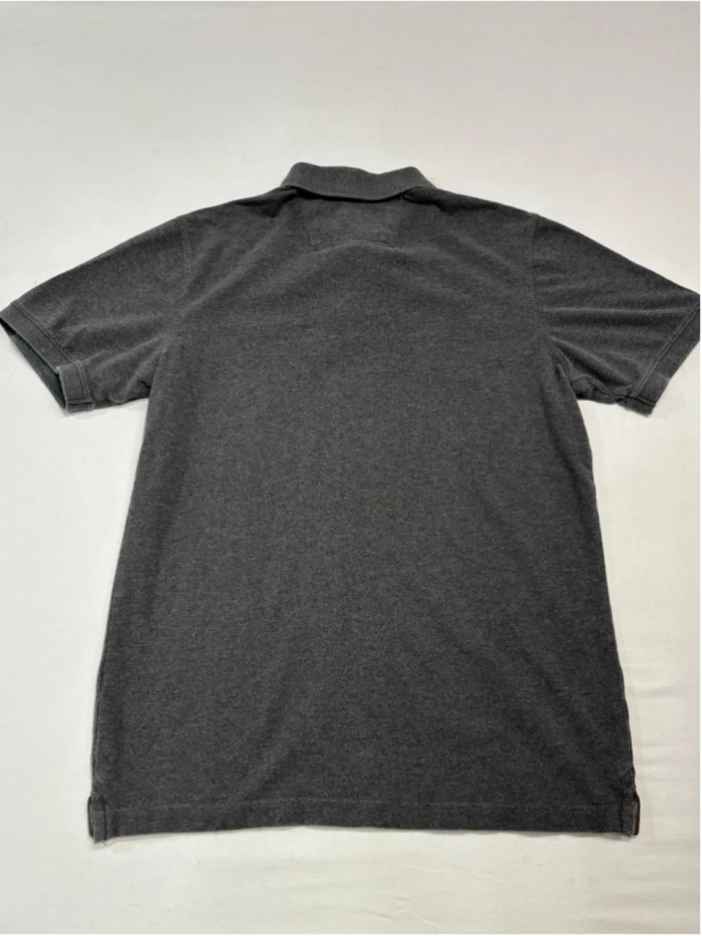 Banana Republic Men’s Charcoal Grey Elephant Logo Pique Polo Shirt - Size M -657